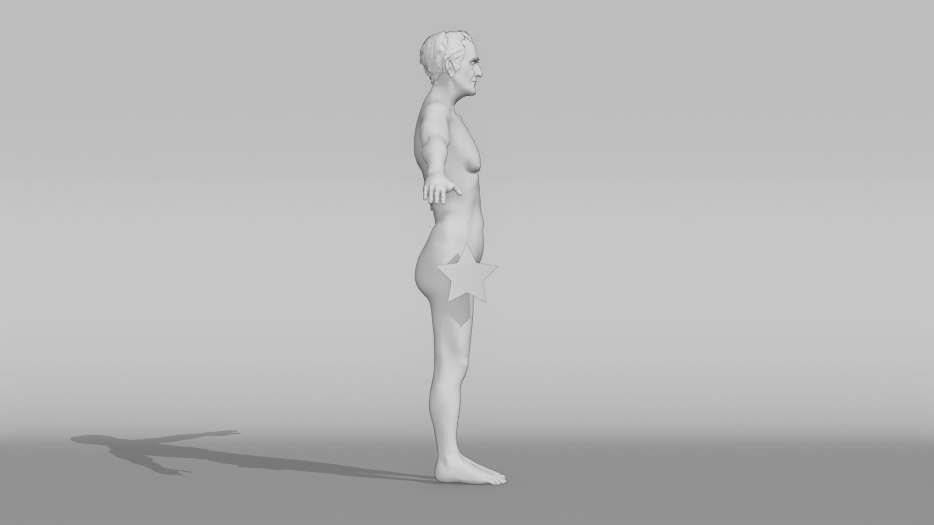 Realistic Male Character - Grandpa Thomas 3D model_7