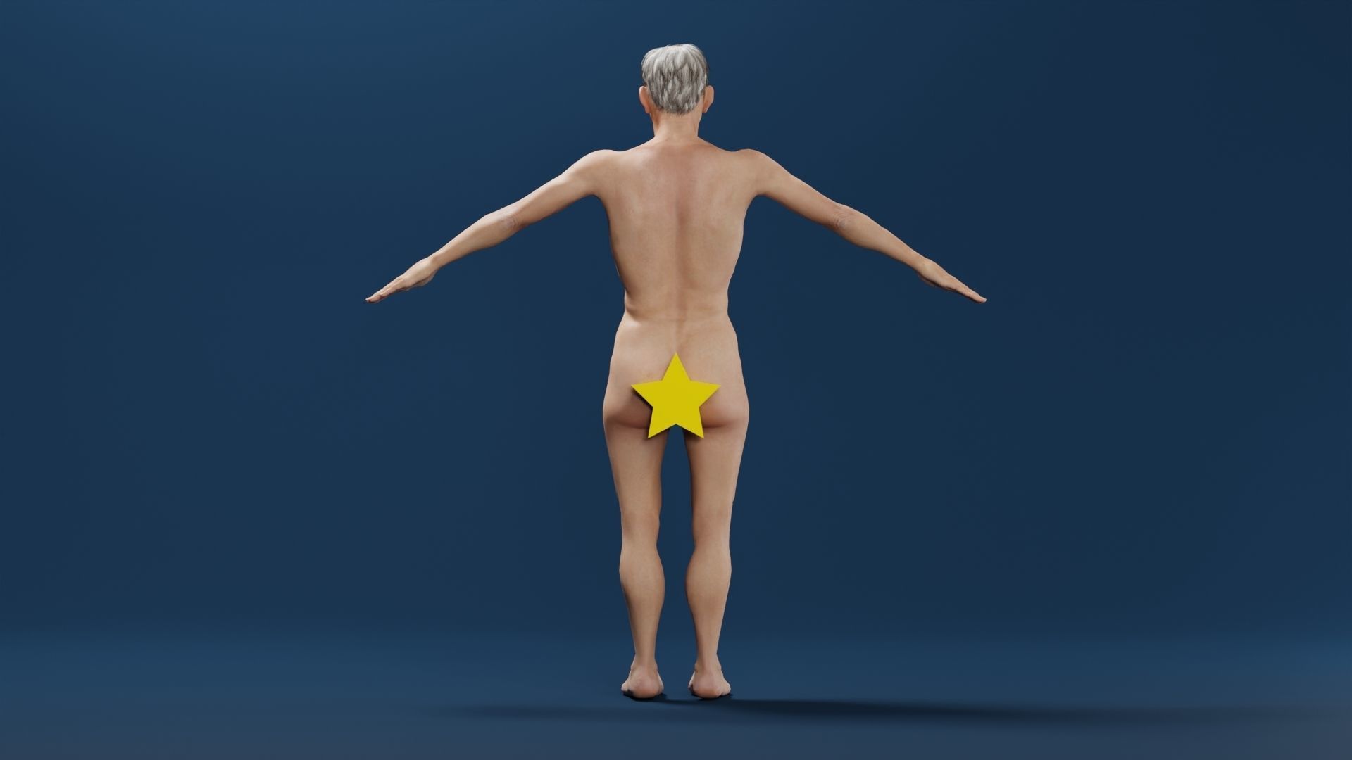 Realistic Male Character - Grandpa Thomas 3D model_3