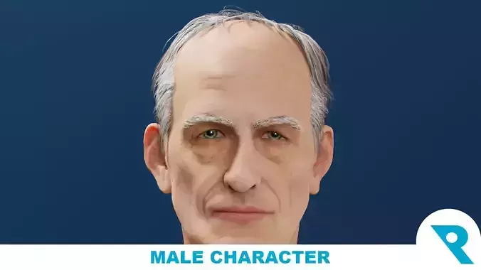 Realistic Male Character - Grandpa Thomas 3D model Realistic Male Character - Grandpa Thomas 3D model