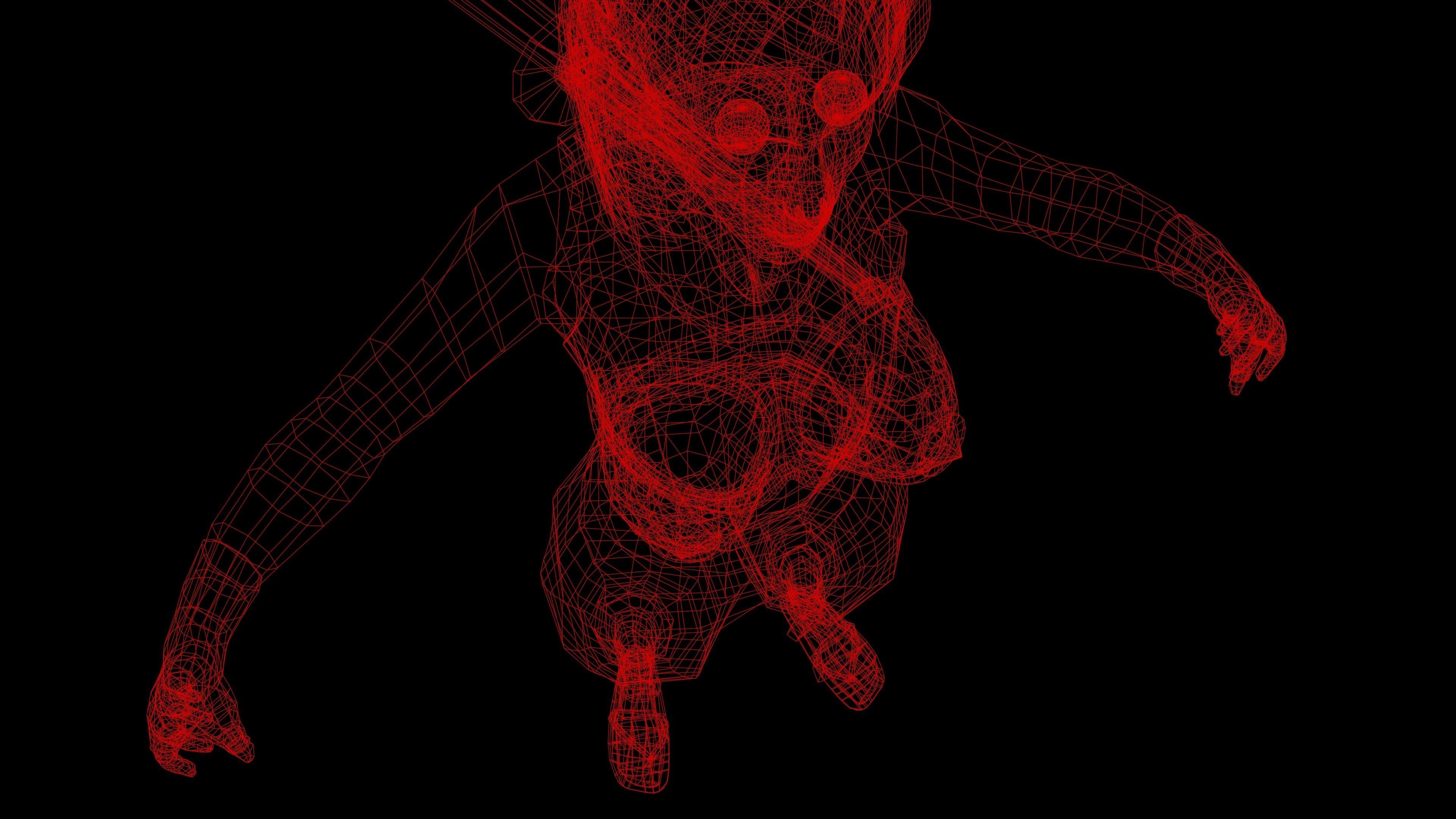 Ninja Girl Game Ready Low-poly 3D model Low-poly 3D model_51