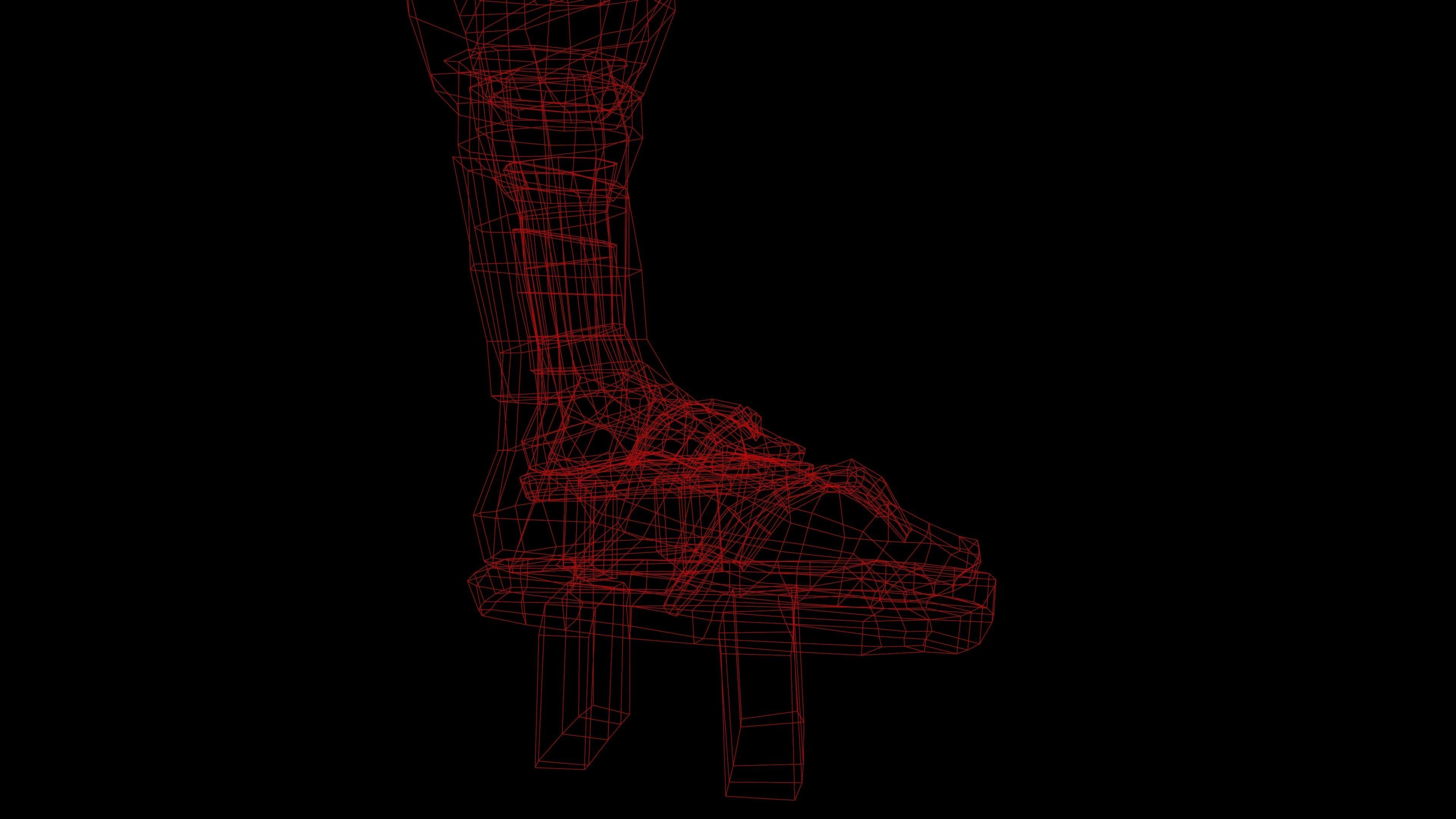 Ninja Girl Game Ready Low-poly 3D model Low-poly 3D model_41