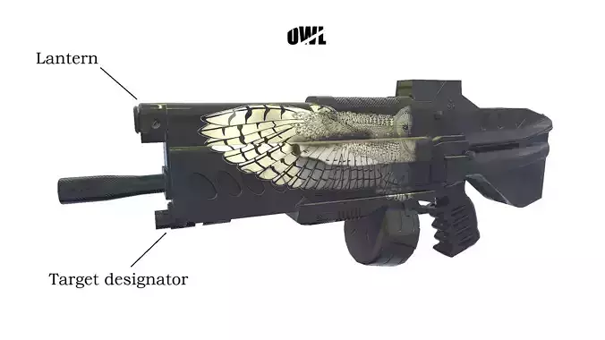 Modern machine gun Owl