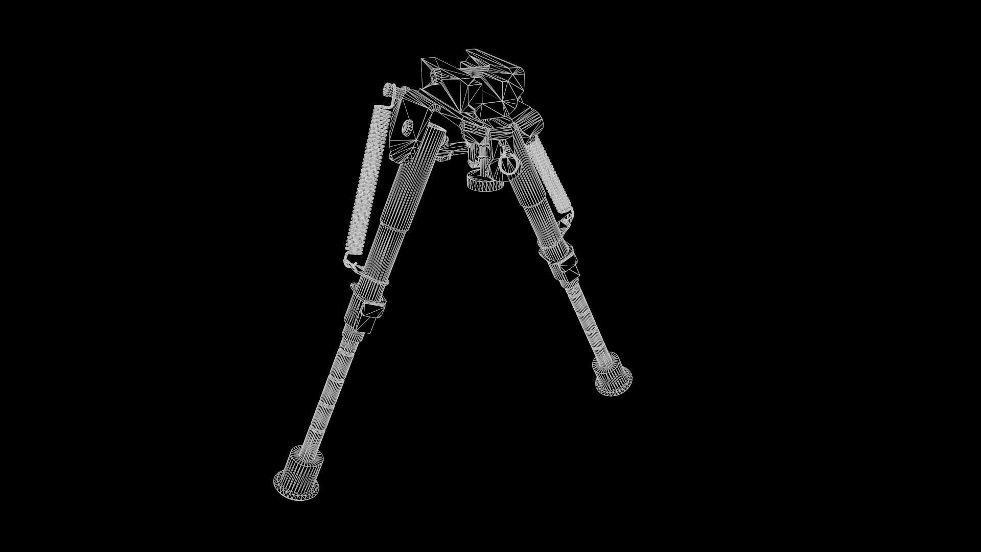 Bipods bipod Low-poly 3D model_9