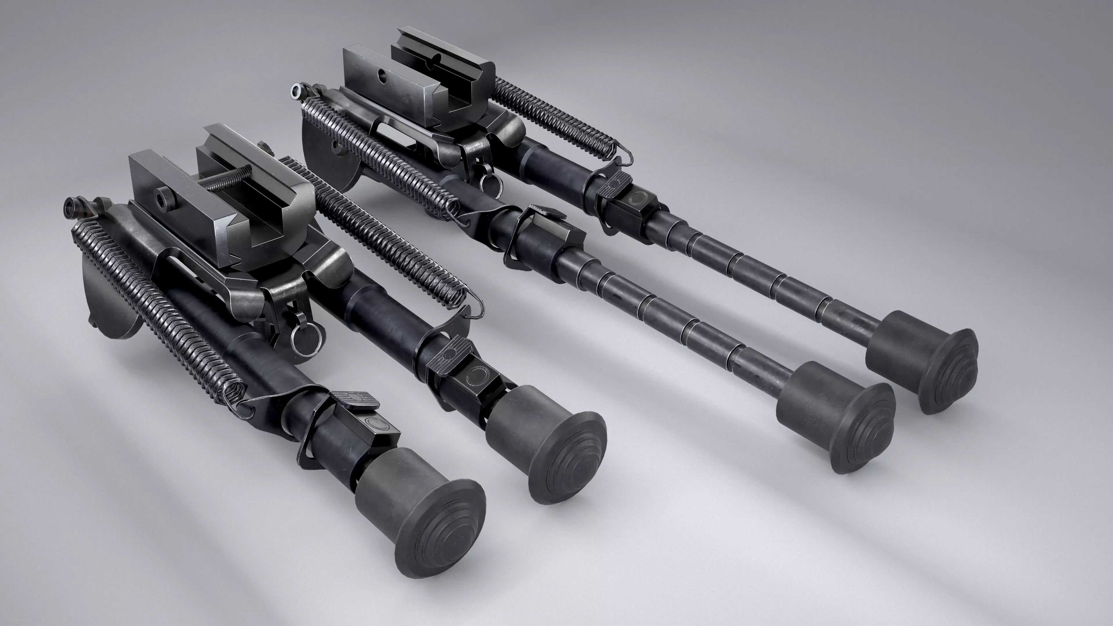 Bipods bipod Low-poly 3D model_0