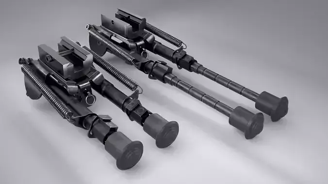 Bipods bipod Low-poly 3D model