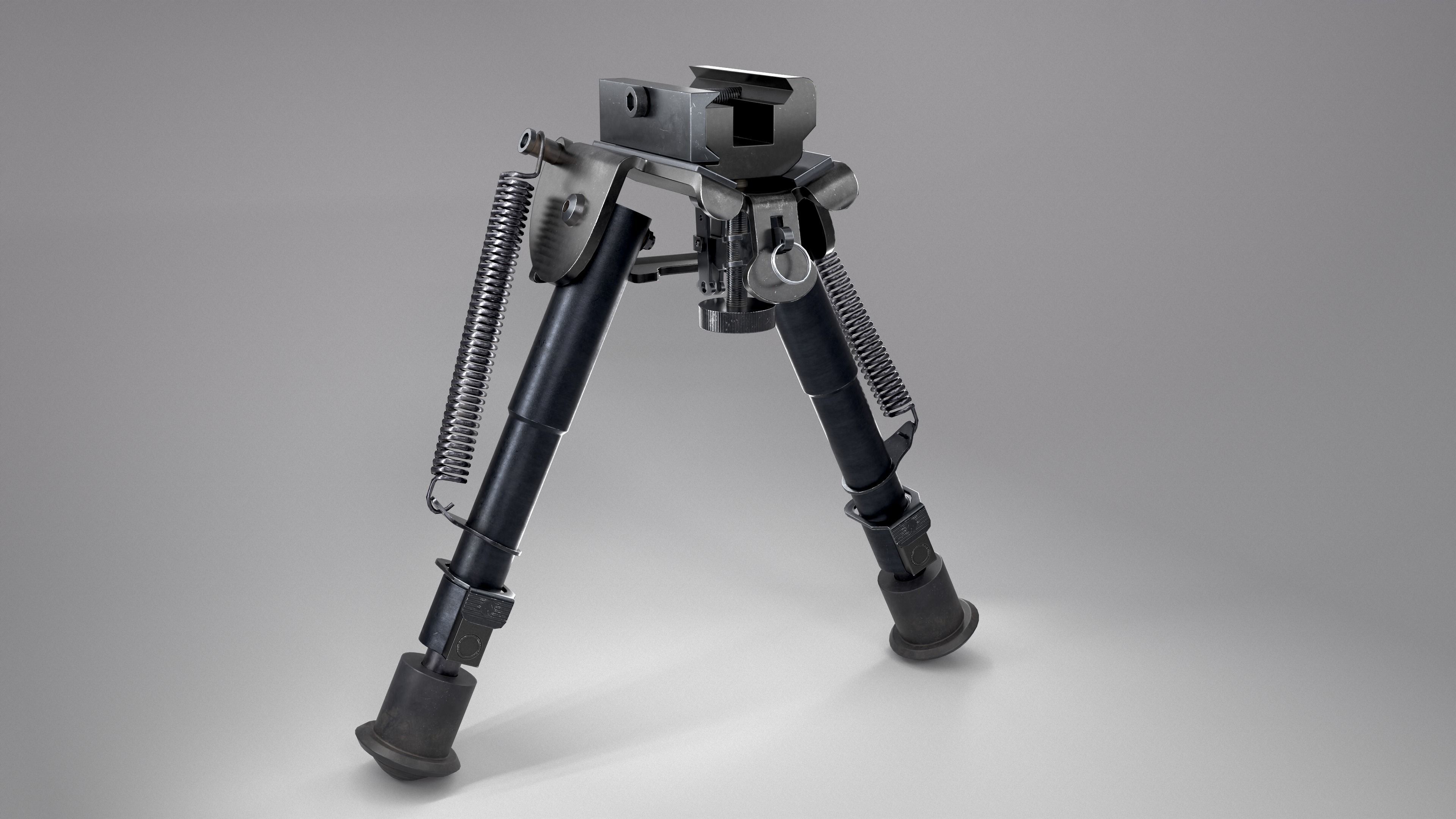 Bipods bipod Low-poly 3D model_3