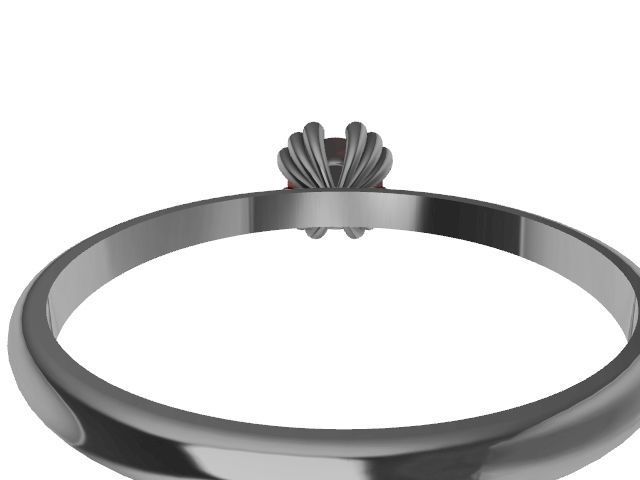 5 designer solitaire rings stl verified 3D print model_47