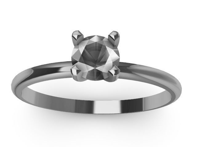 5 designer solitaire rings stl verified 3D print model_61