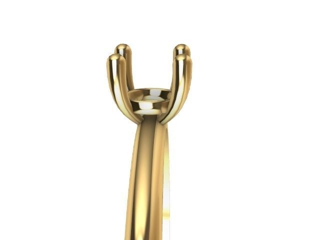 5 designer solitaire rings stl verified 3D print model_7