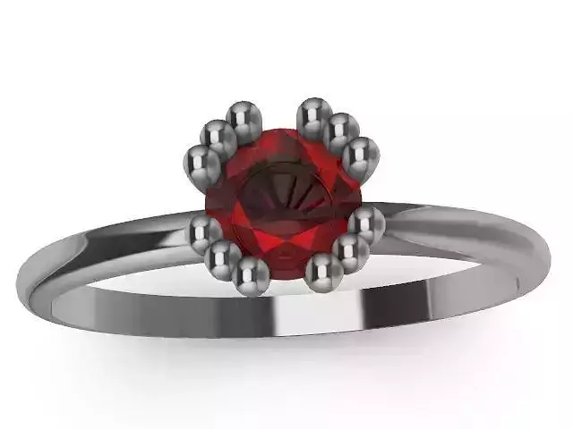 5 designer solitaire rings stl verified 3D print model