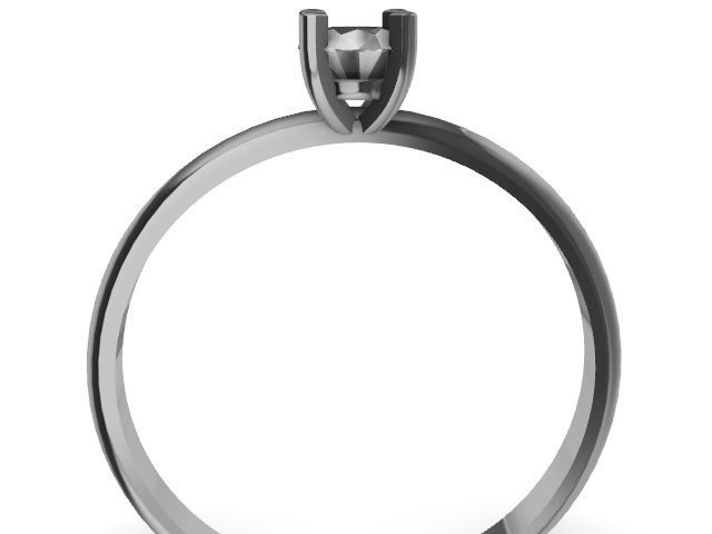 5 designer solitaire rings stl verified 3D print model_62