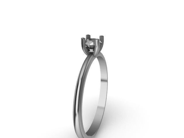 5 designer solitaire rings stl verified 3D print model_64