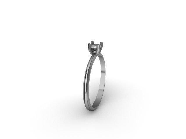 5 designer solitaire rings stl verified 3D print model_63