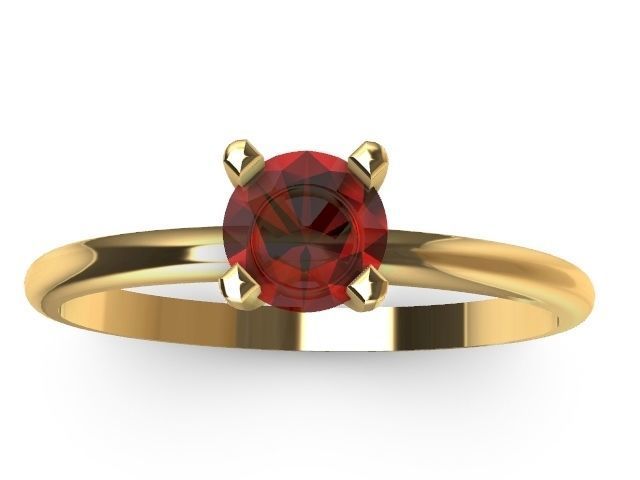 5 designer solitaire rings stl verified 3D print model_54