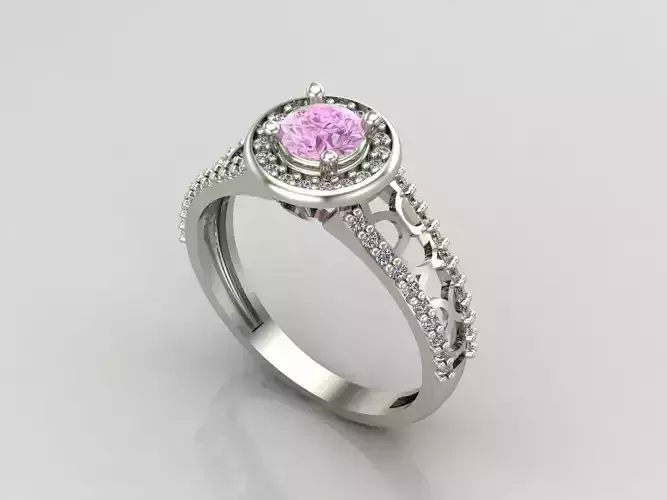 Single Stone Women Rings 3DM Render Files Machine Ready 4