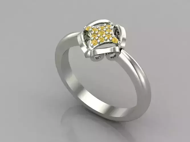 Single Stone Women Rings 3DM Render Files Machine Ready 39