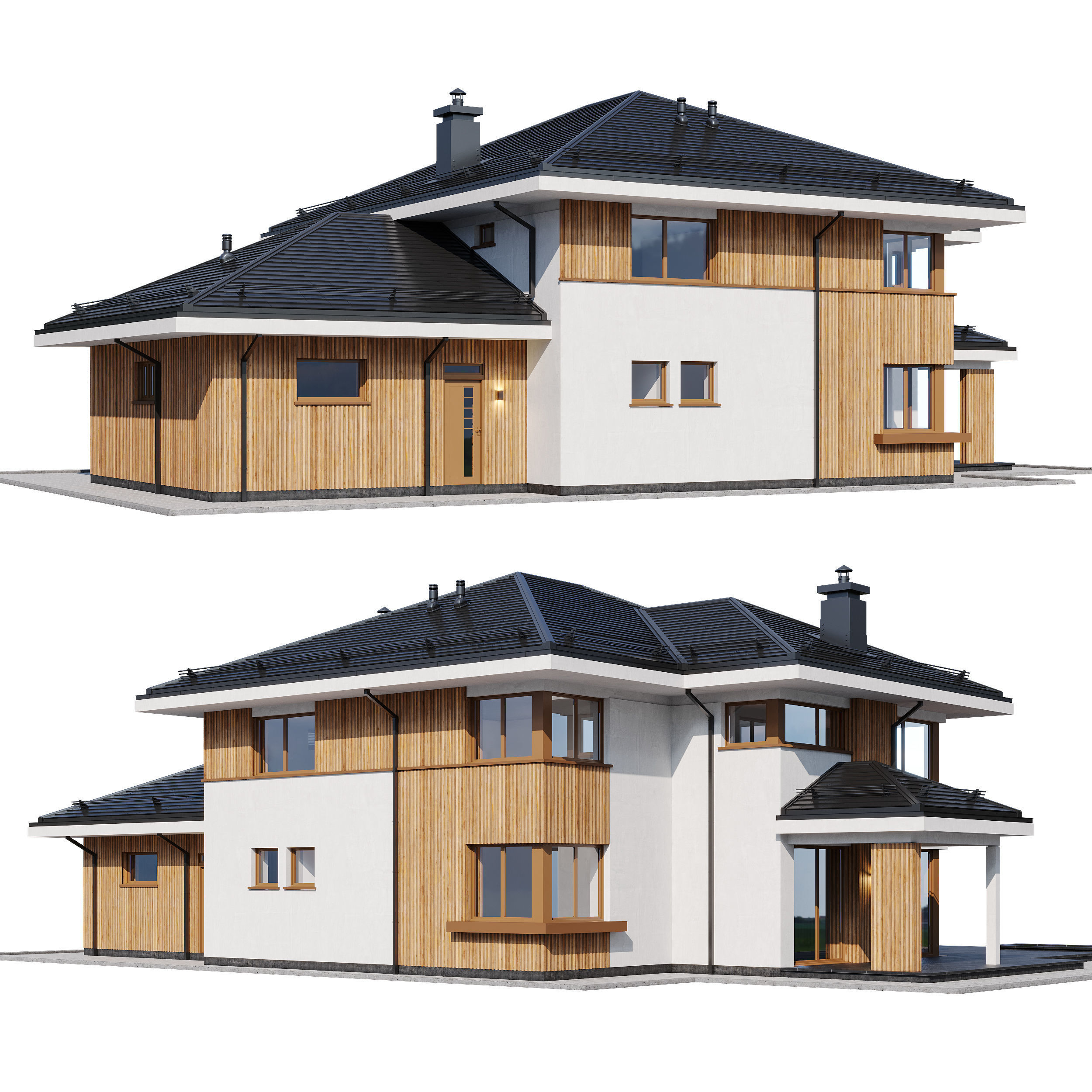 Zubrycki house 3D model_1