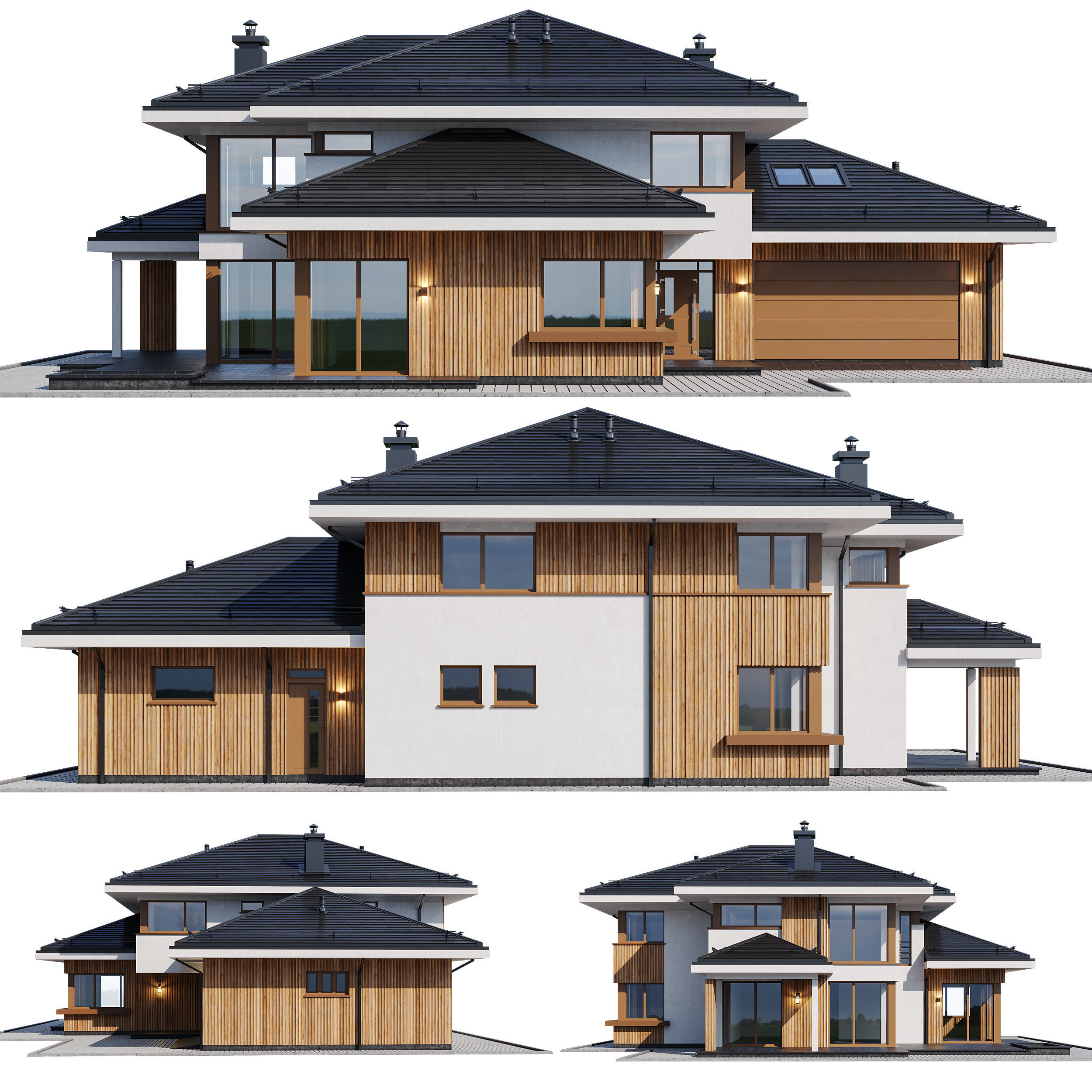 Zubrycki house 3D model_2