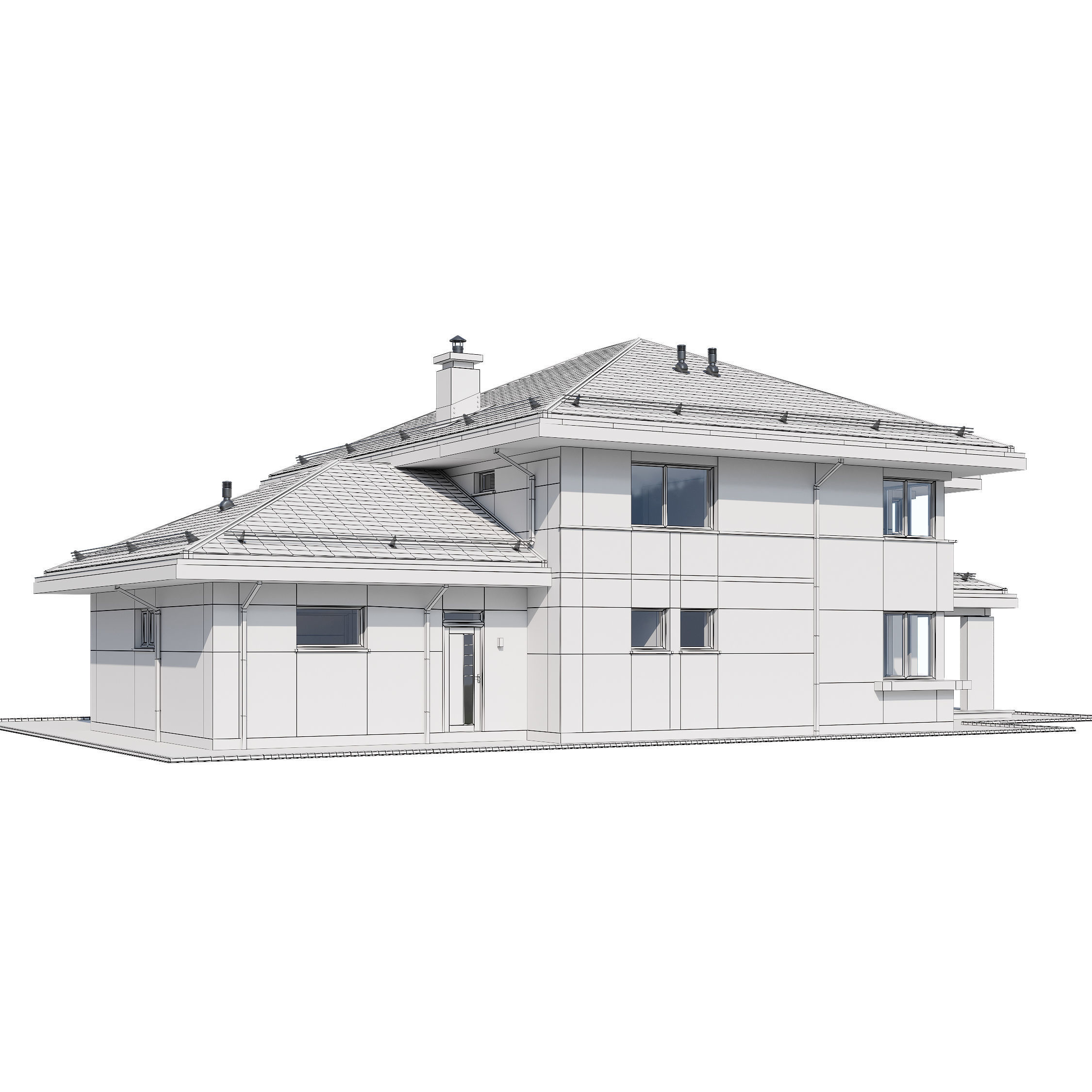 Zubrycki house 3D model_16