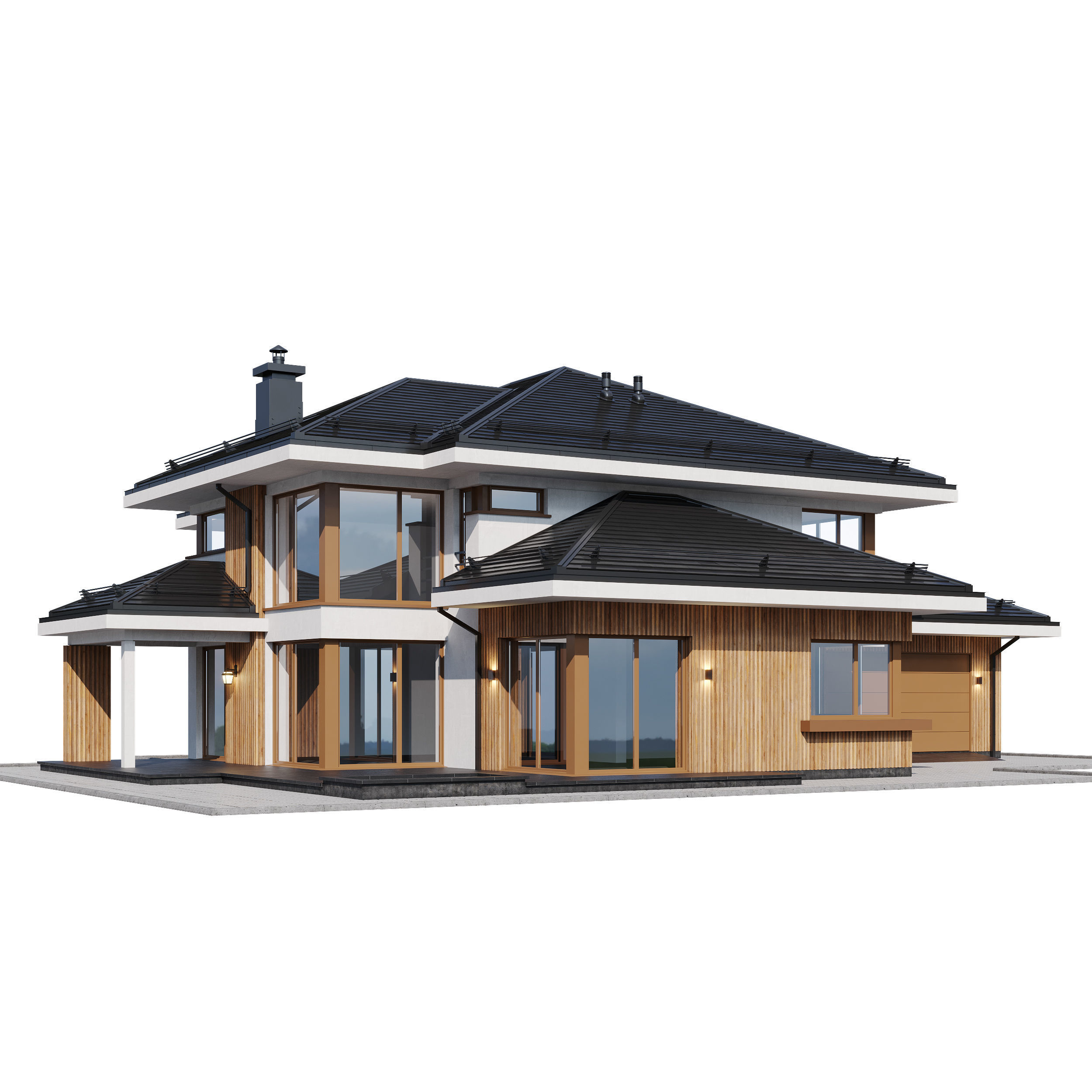 Zubrycki house 3D model_3