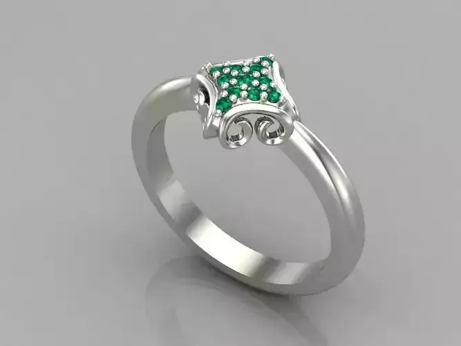 Single Stone Women Rings 3DM Render Files Machine Ready 38