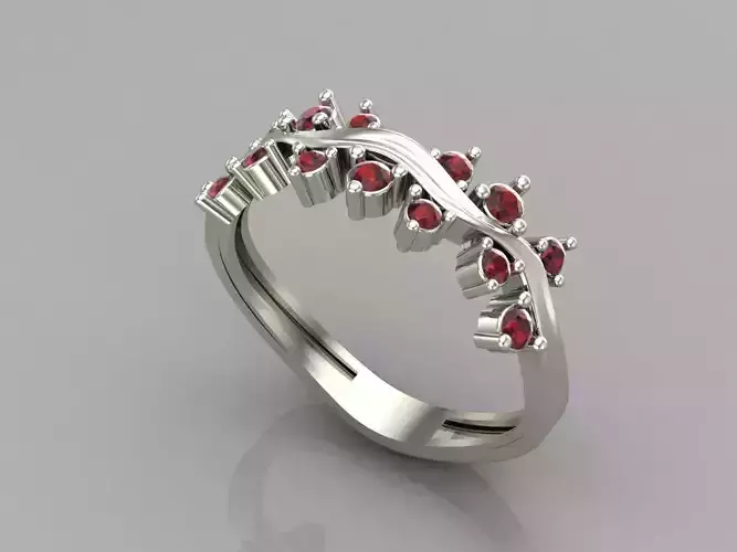 Single Stone Women Rings 3DM Render Files Machine Ready 37