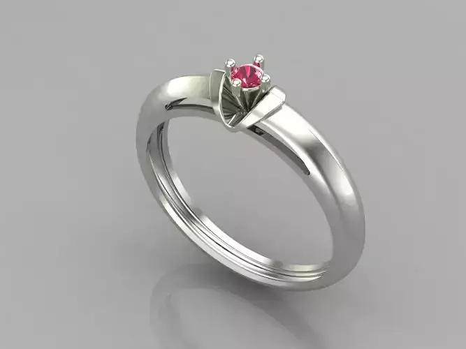 Single Stone Women Rings 3DM Render Files Machine Ready 36