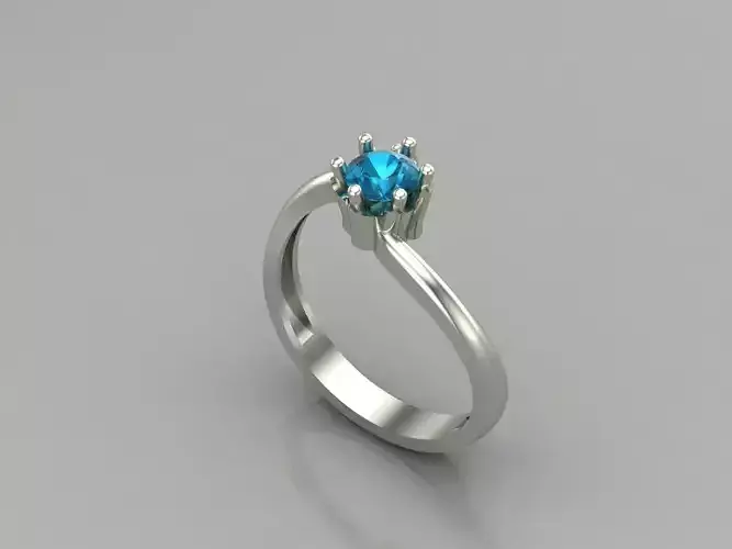 Single Stone Women Rings 3DM Render Files Machine Ready 33