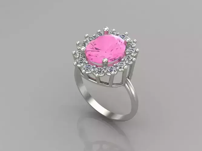 Single Stone Women Rings 3DM Render Files Machine Ready 32