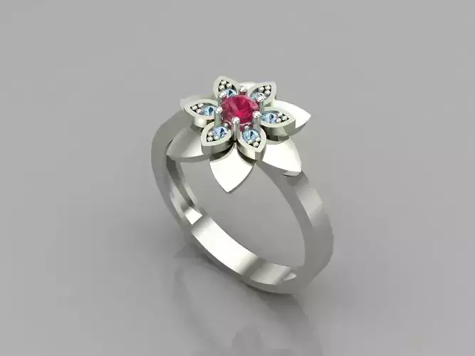 Single Stone Women Rings 3DM Render Files Machine Ready 31