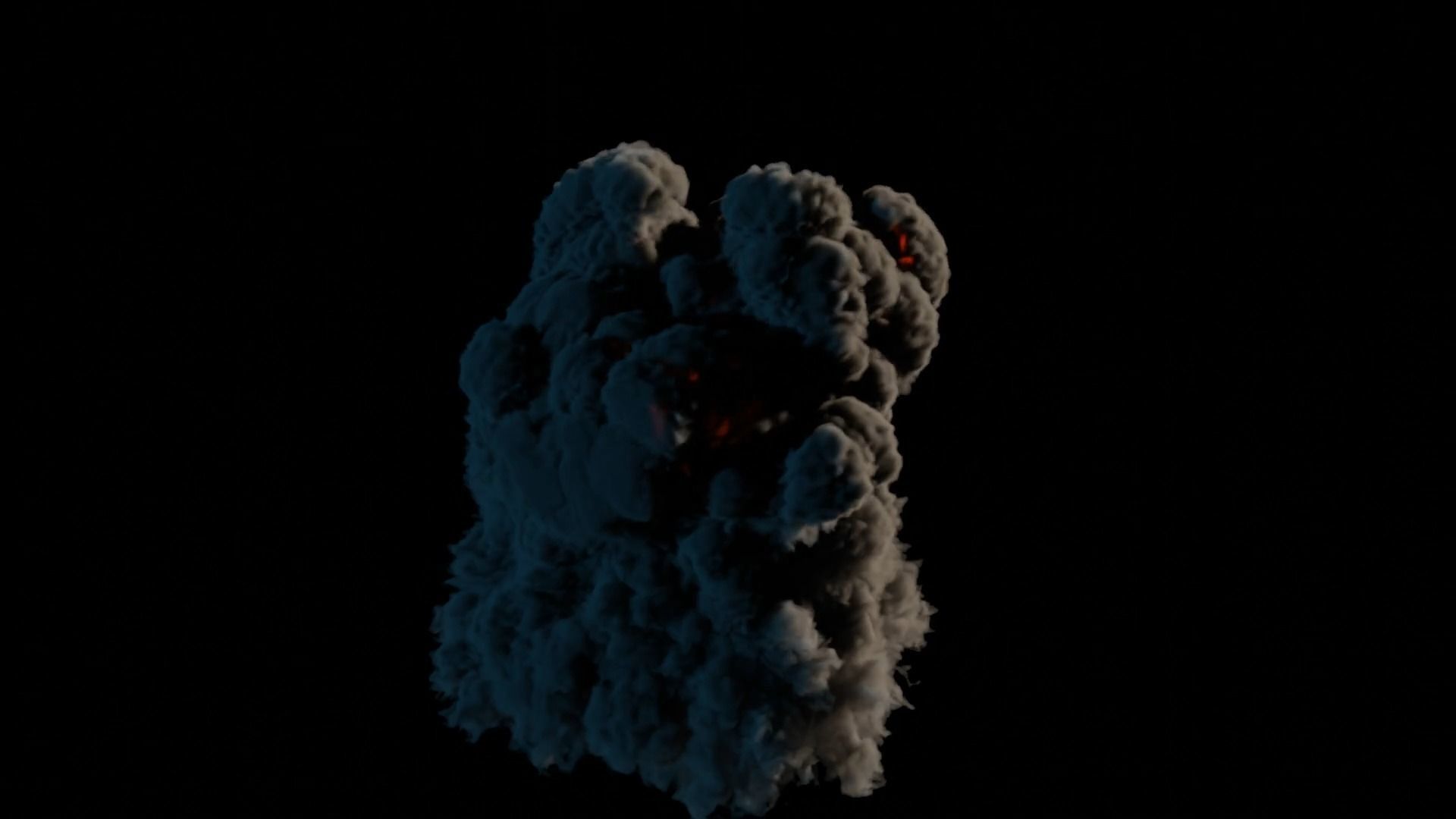 Explosion ball of fire 3D model_11