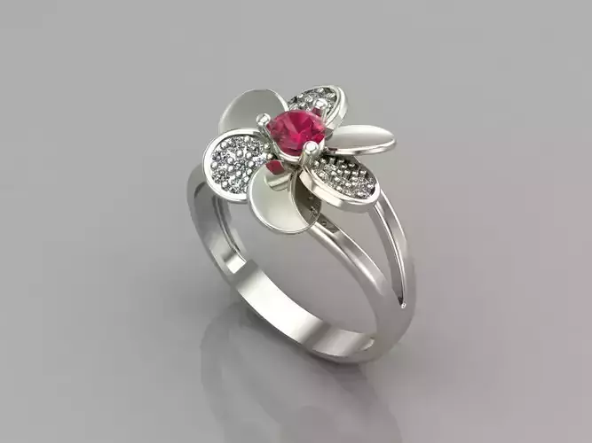 Single Stone Women Rings 3DM Render Files Machine Ready 29