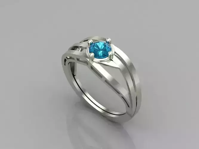 Single Stone Women Rings 3DM Render Files Machine Ready 26