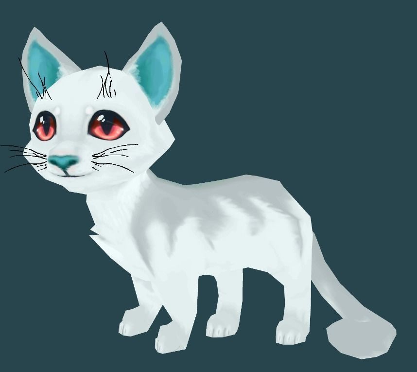 Cartoon Cat Low-poly 3D model_8