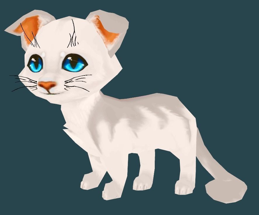 Cartoon Cat Low-poly 3D model_10