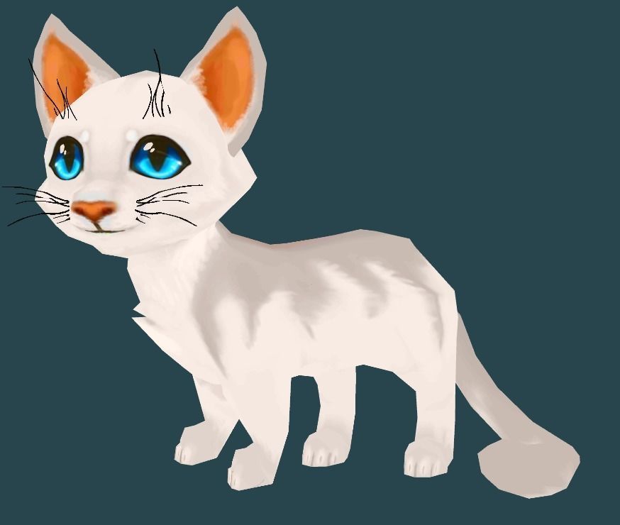 Cartoon Cat Low-poly 3D model_9