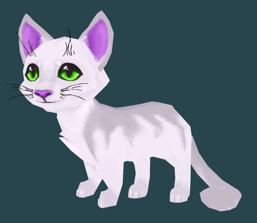 Cartoon Cat Low-poly 3D model_6