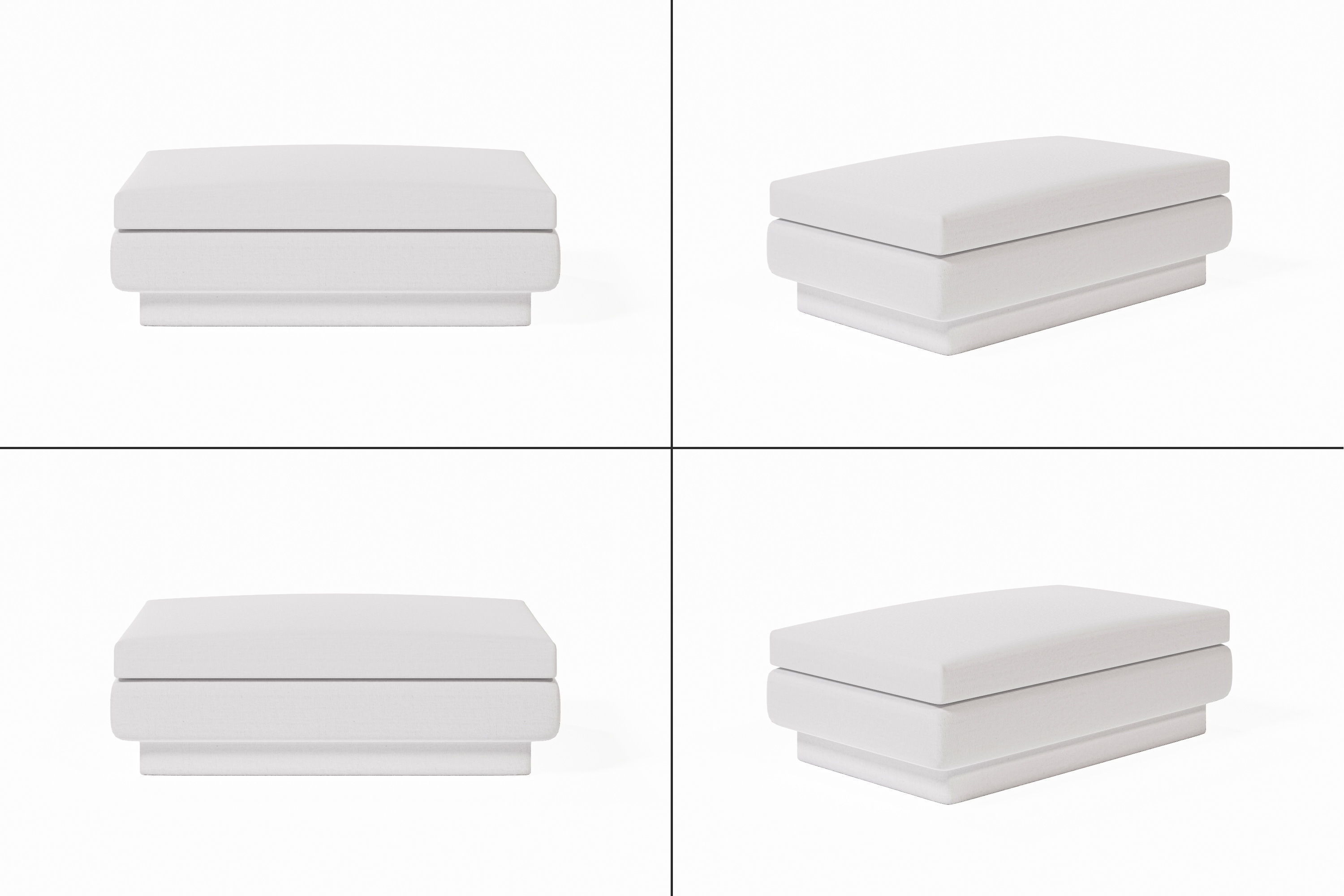 Free Ottoman Free low-poly 3D model_1