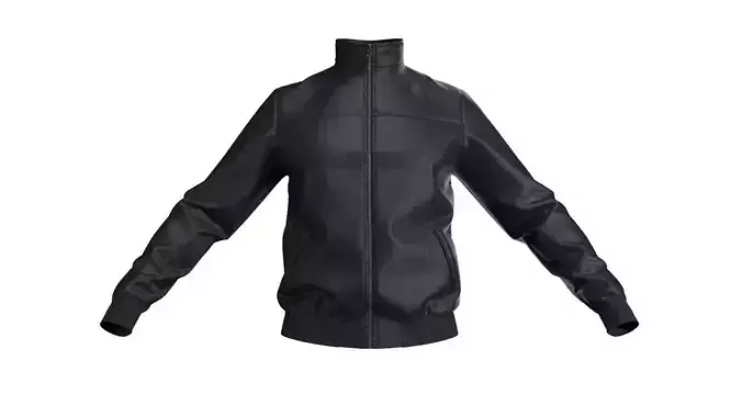 Mens Leather Jacket - Marvelous Designer