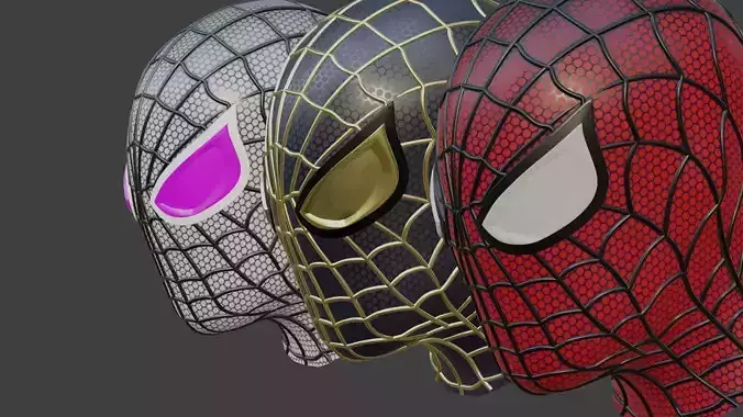 Spider Man mask 3D model