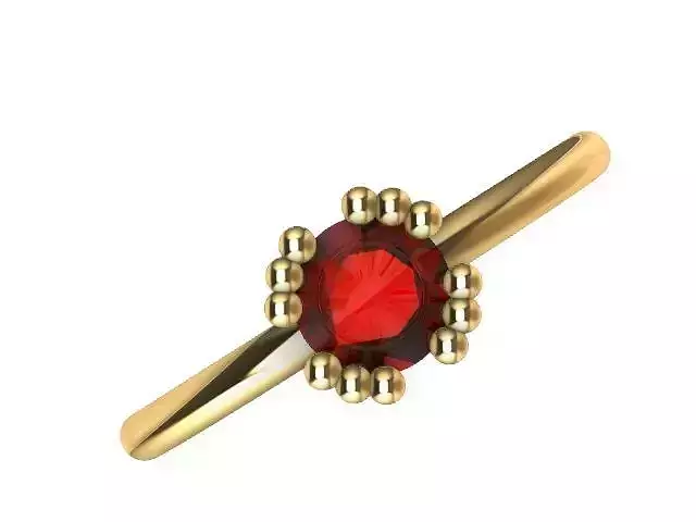 4 solitaire ring stl verified