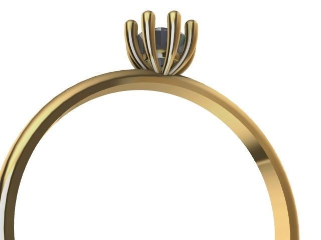 2 solitaire ring stl verified 3D print model_5