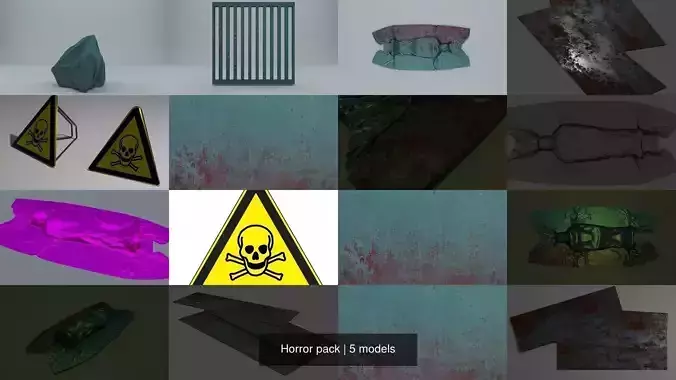 Horror pack 3D Model Collection