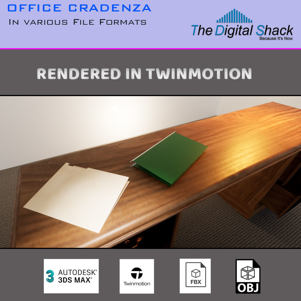 3D Credenza Asset Demo 3D model_5