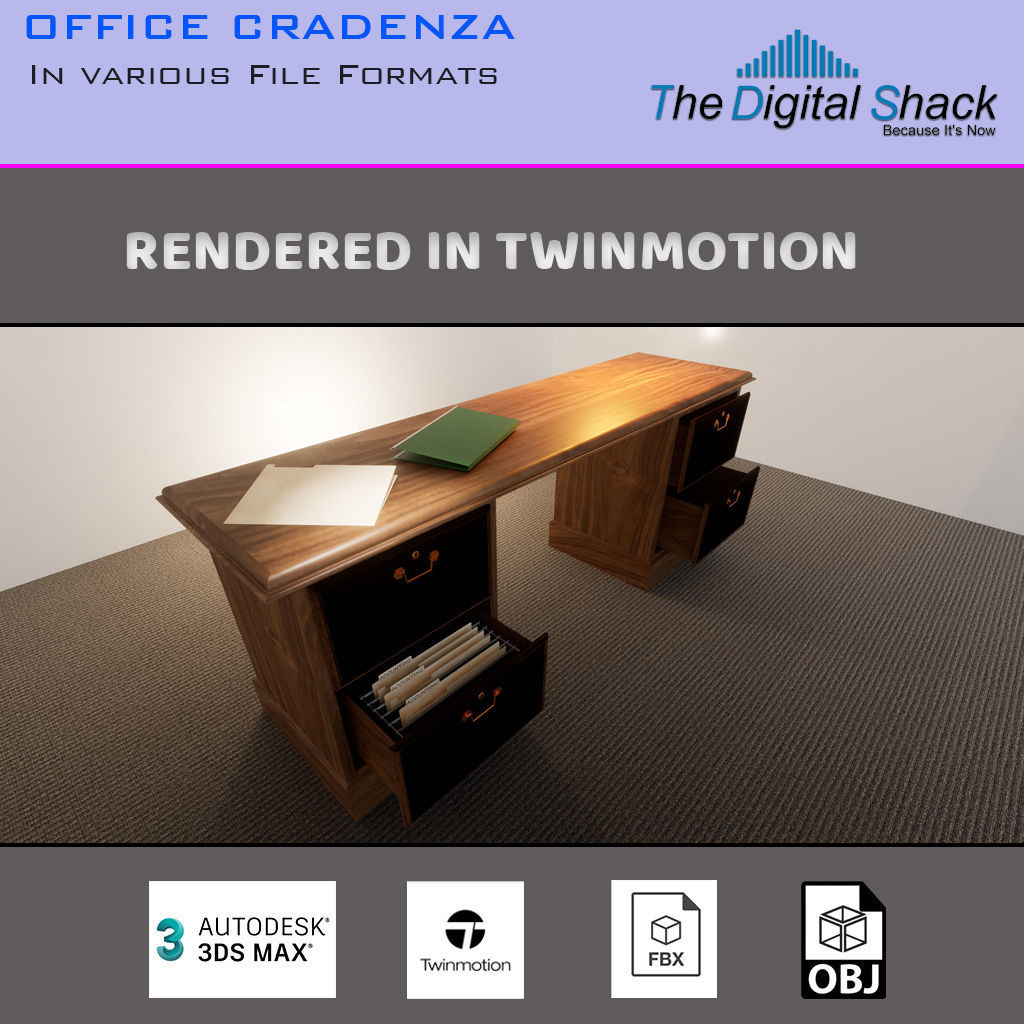 3D Credenza Asset Demo 3D model_3