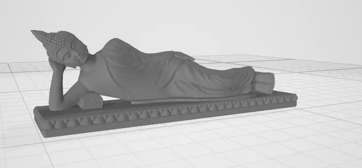 buddha sleep  3D print model_0