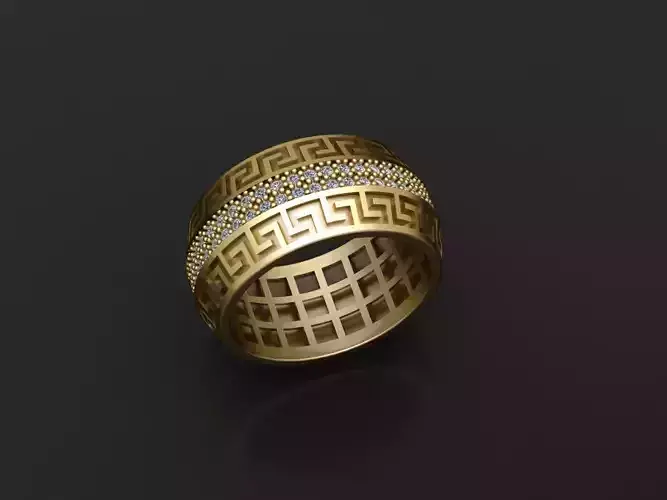 greek ring 3D print model