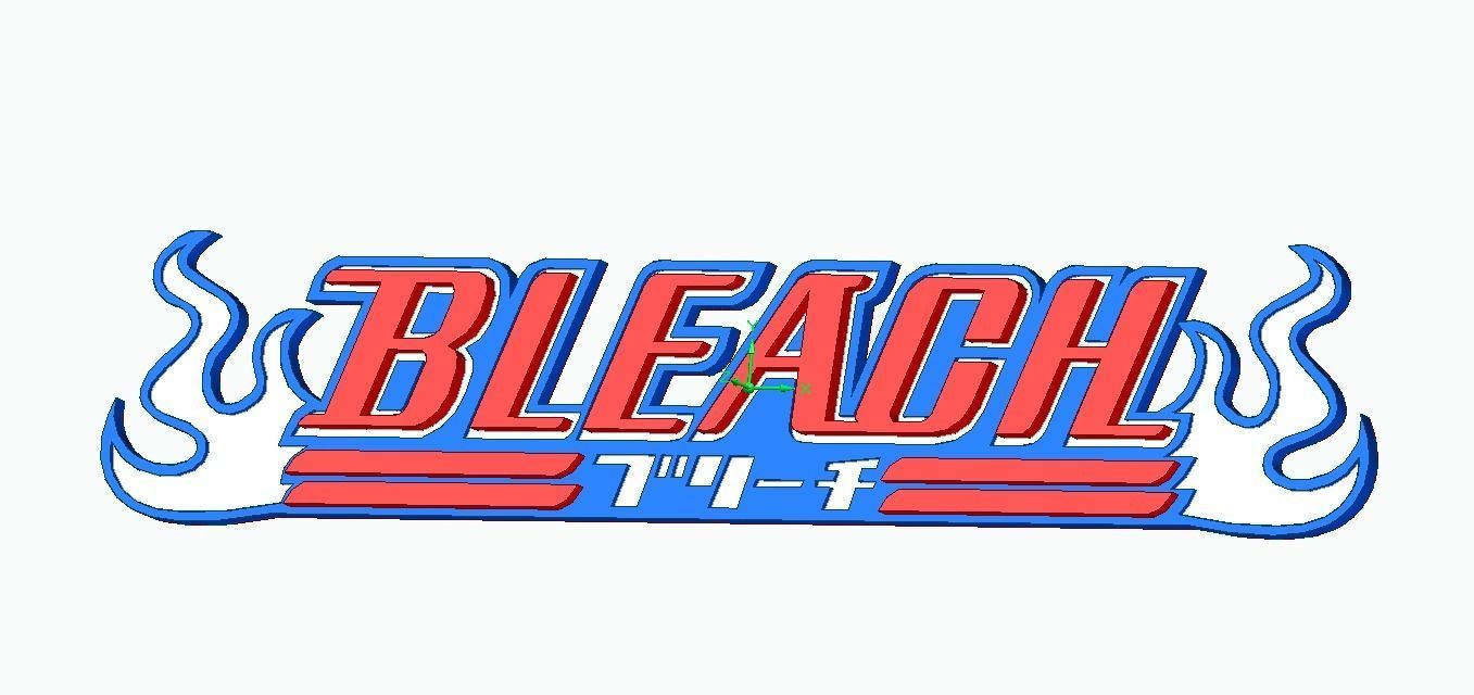 Bleach Logo 3D model 3D printable CGTrader