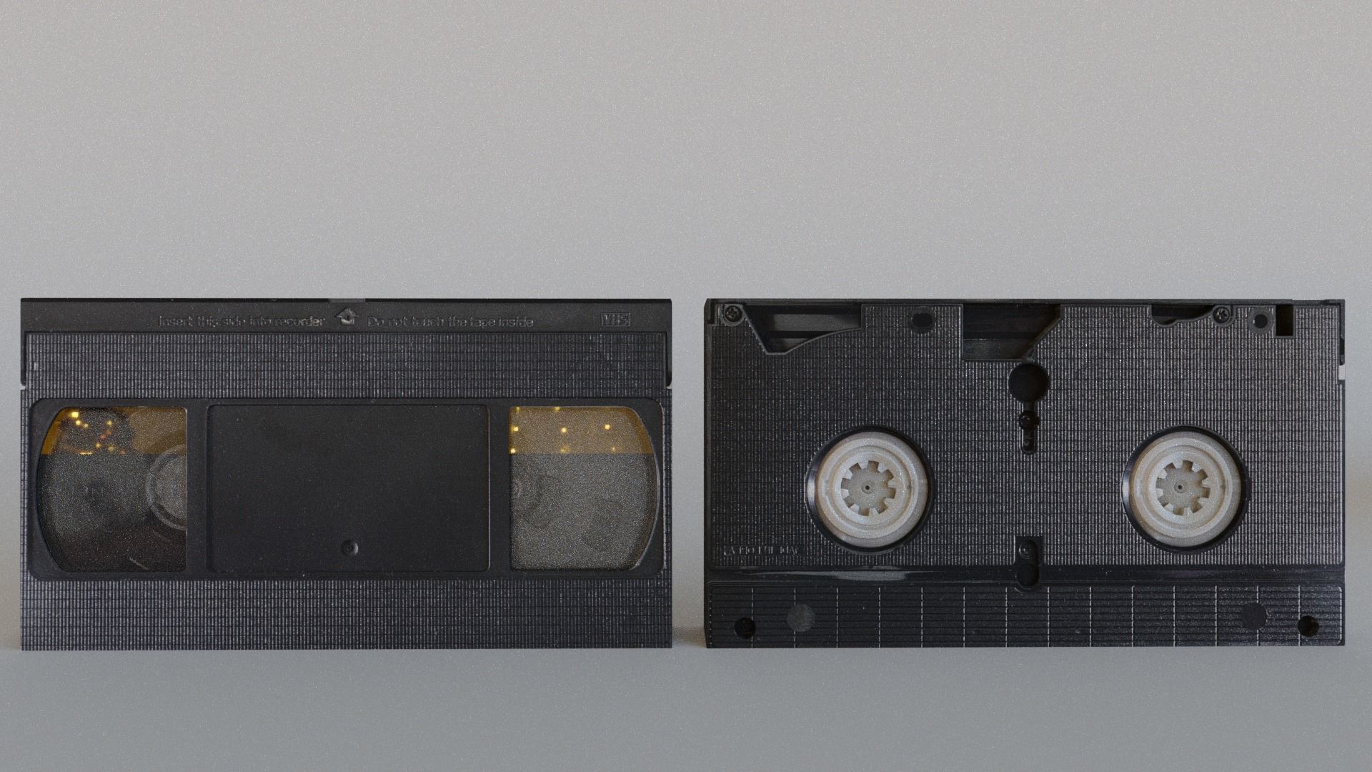 Video VHS Tape with assorted vintage box covers 3D model_3