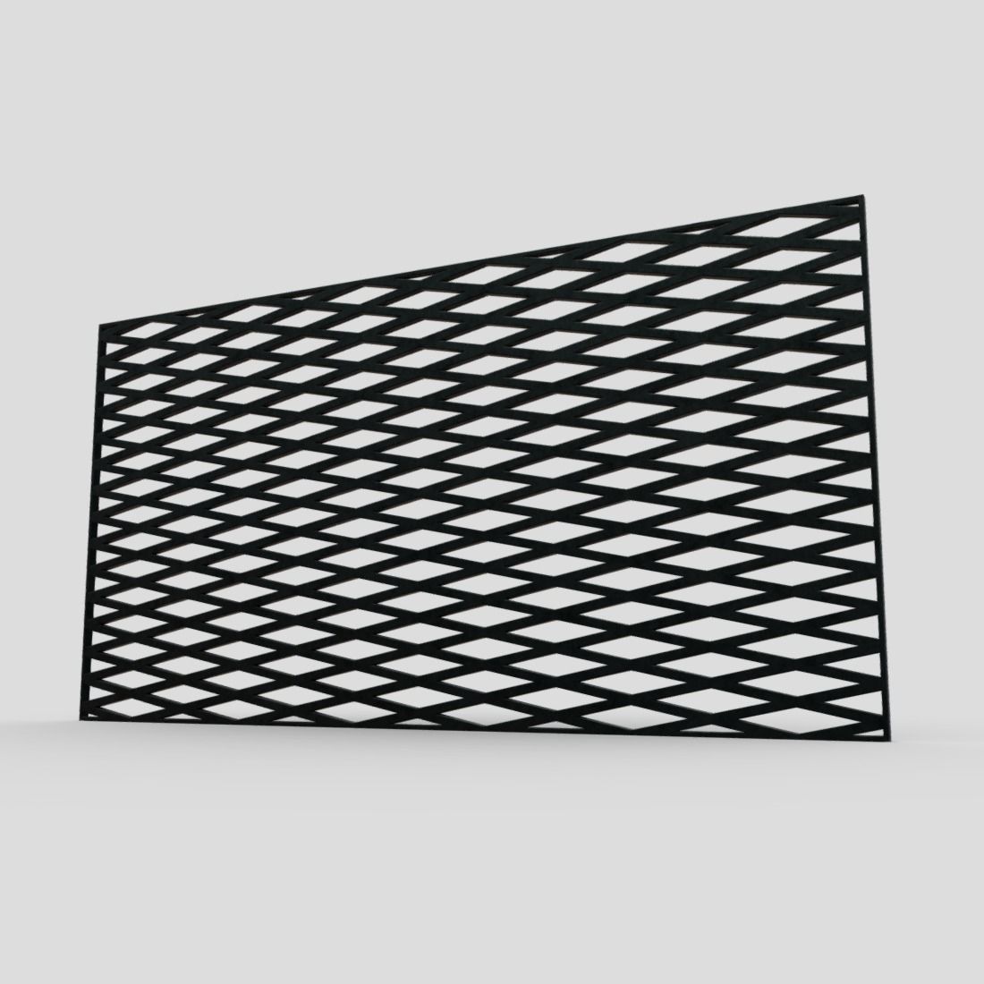 Grill Mesh Low-poly 3D model_11